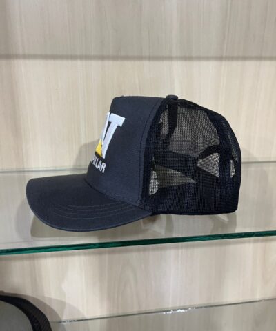 Boné Caterpillar Trucker Logo CAT Bordado Relevo